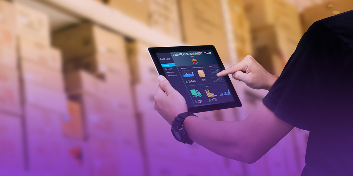 digital inventory management on tablet