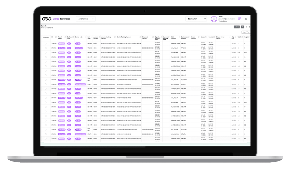 Osa Last Mile Management All Parcels