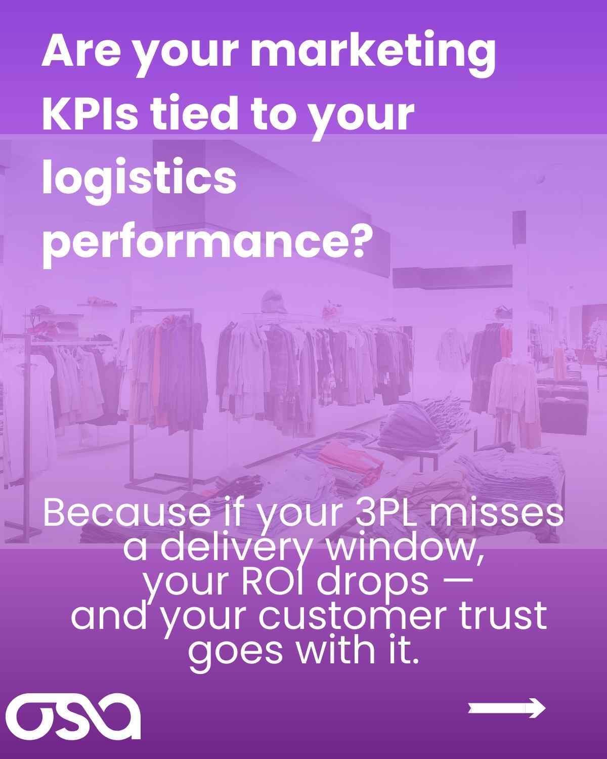KPIs tied to your logistics performance