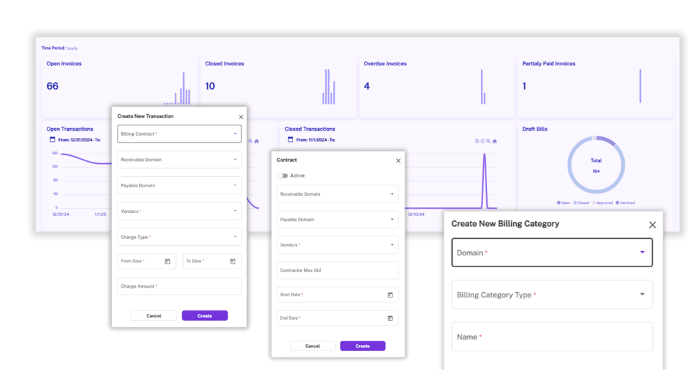 Osa Billing Management Screens